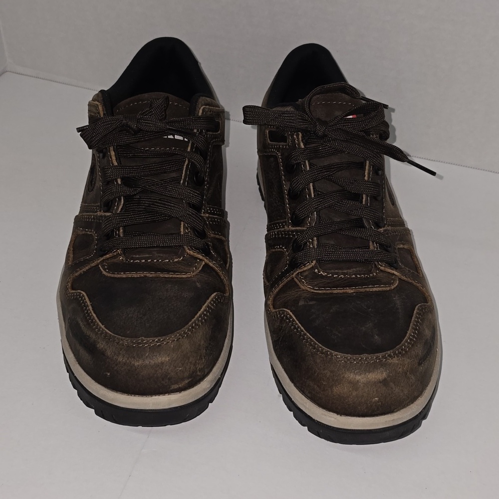 Airwalk Brown Leather Safety Sneakers Composite Toe Mens Size 11.5